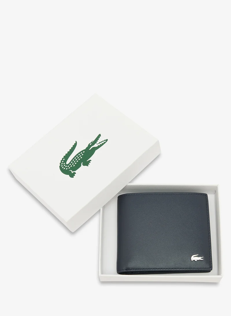Lacoste Navy Large Leather Wallet for Men | Best Price UAE